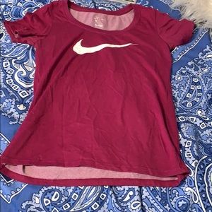 Nike T-shirt purple/plum color
